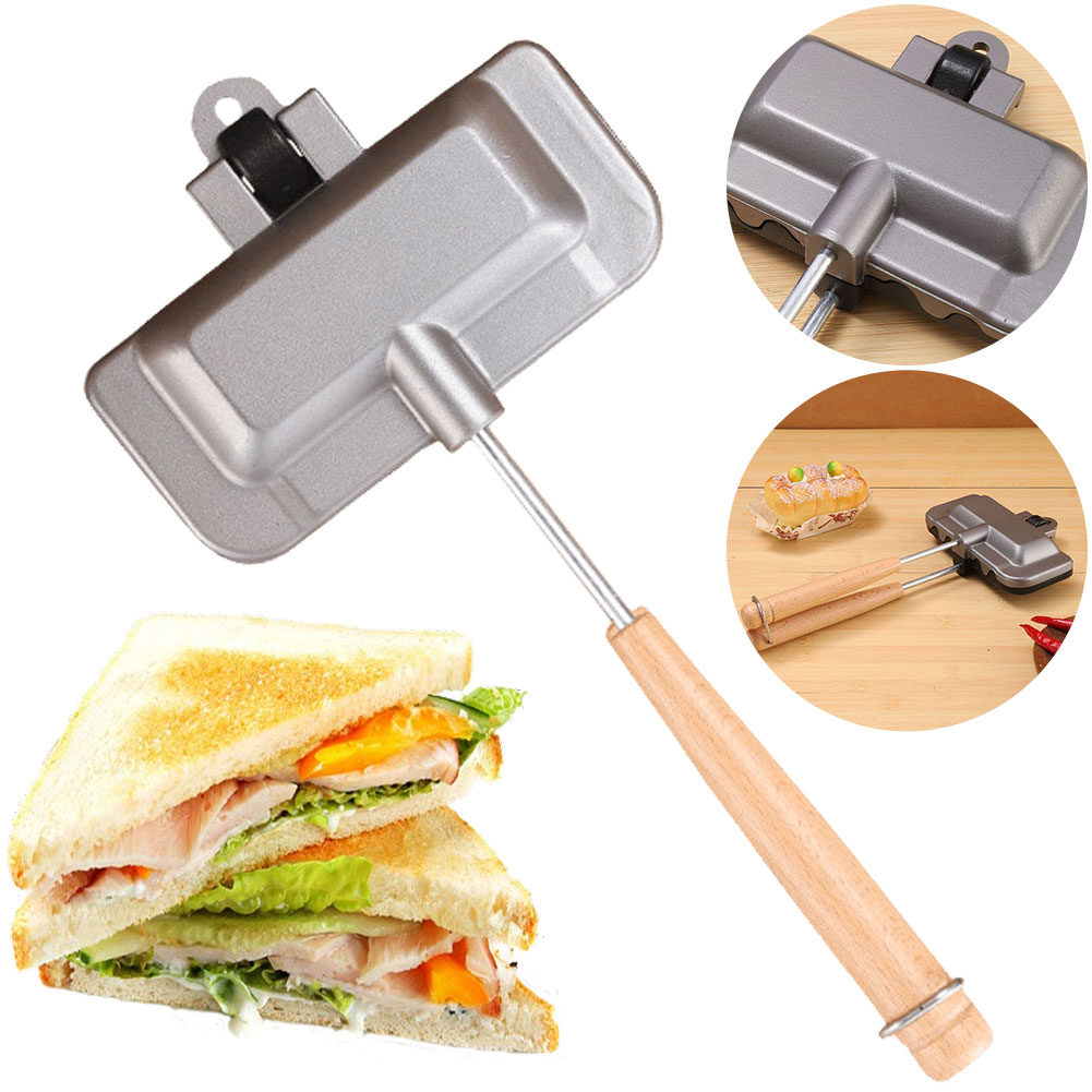 Sandwich Press Grill - محمصة هوت دوغ غير لاصقة من