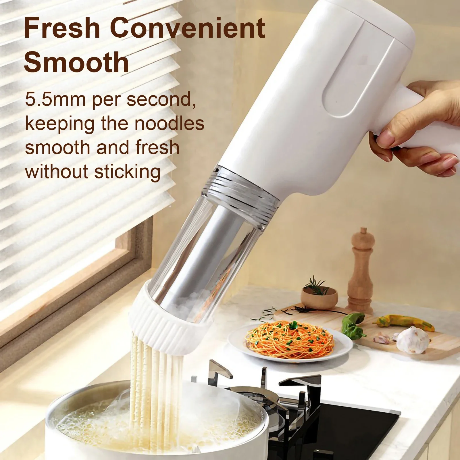 Pasta Machine Electric - التلقائي شحن كهربائي لاسلكي اليد تعمل