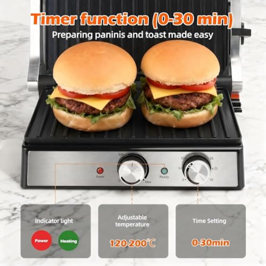 جهاز صنع الساندويتشات بانيني م - مراجعة Sandwich Press Grill وسعره