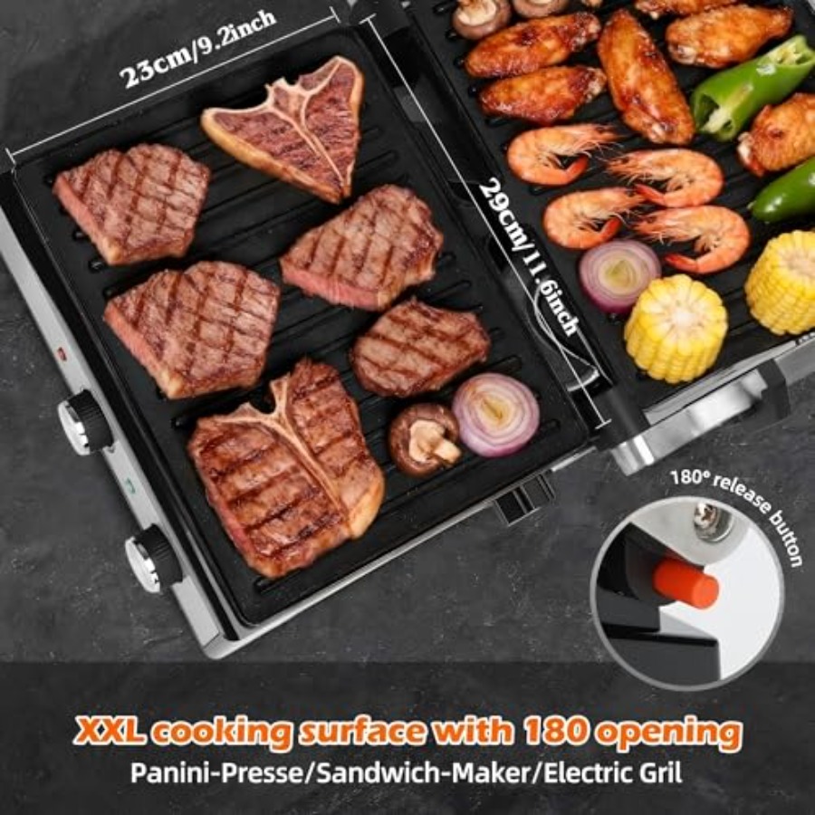 جهاز صنع الساندويتشات بانيني م - مراجعة Sandwich Press Grill وسعره