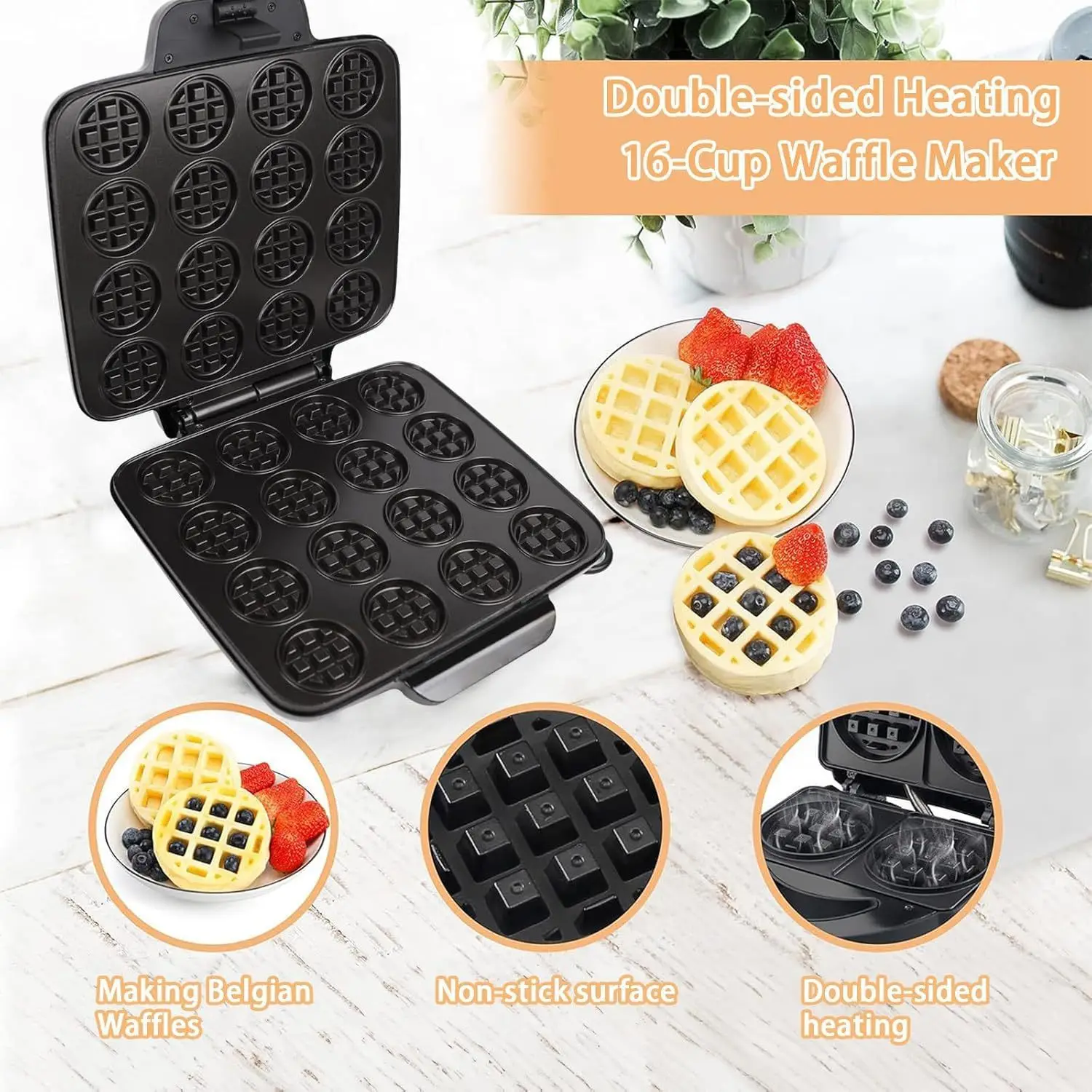 جهاز صنع الوافل بـ 16 فتحة، تس - مراجعة Sandwich Press Grill وسعره
