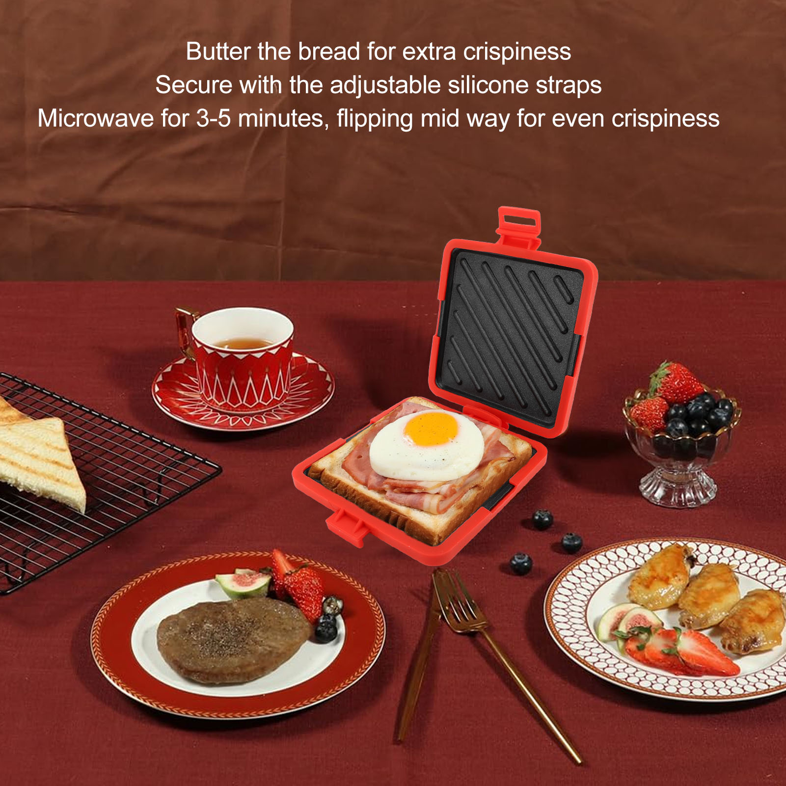 Toastie Maker Microwave Toasti - مراجعة Sandwich Press Grill وسعره