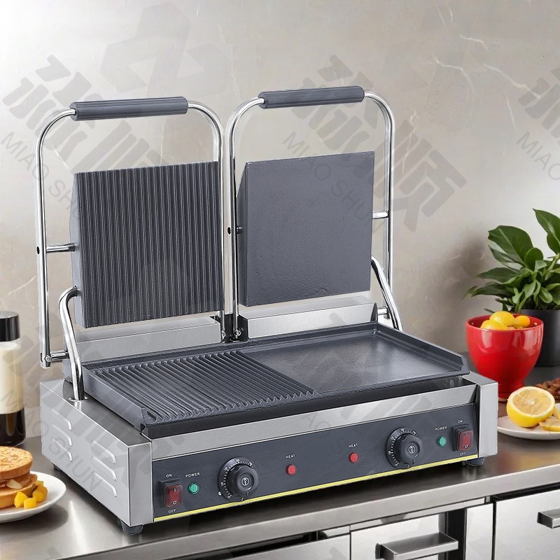 شواية كهربائية تجارية، لوحة مض - مراجعة Sandwich Press Grill وسعره