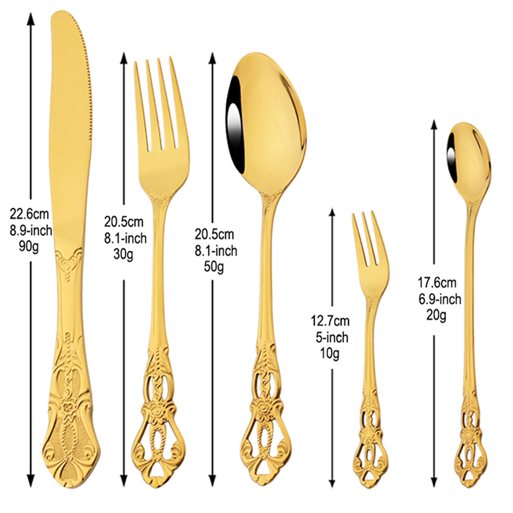 طقم أدوات مائدة فاخر ذهبي مكون - مراجعة Kitchen Appliances Luxury وسعره
