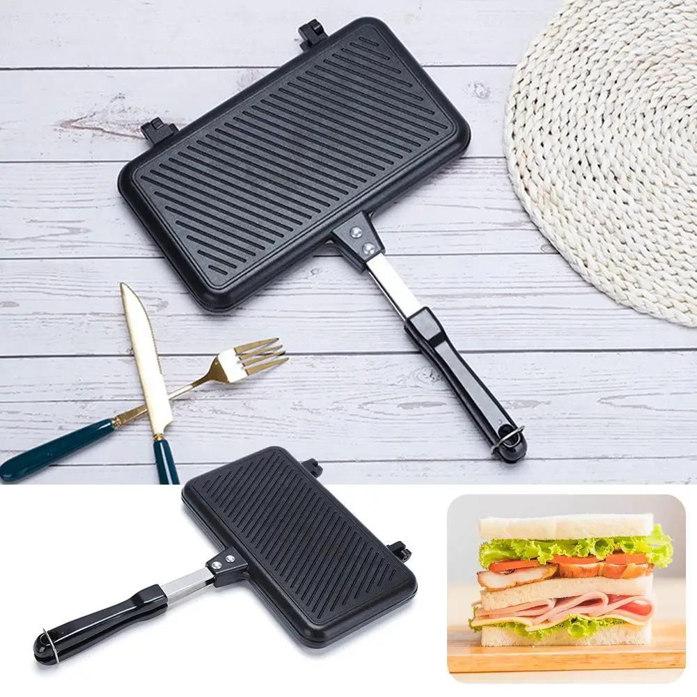 مقلاة على الوجهين غير عصا صانع - مراجعة Sandwich Press Grill وسعره